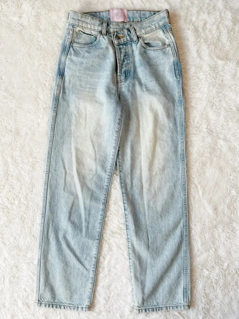 Light Wash Men's Straight-Leg Jeans